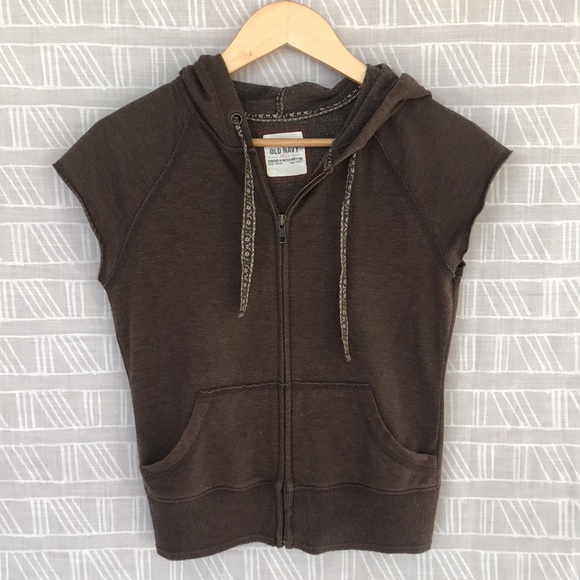 Old Navy Capped Sleeve Hoodie - Picture 1 of 4
